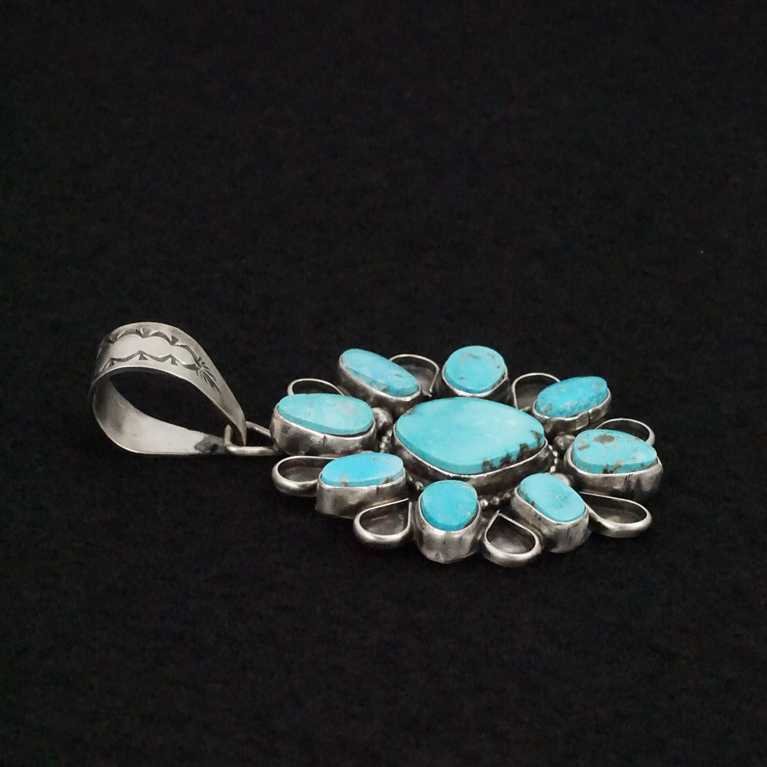 Travis Jim Turquoise & Sterling Silver Pendant