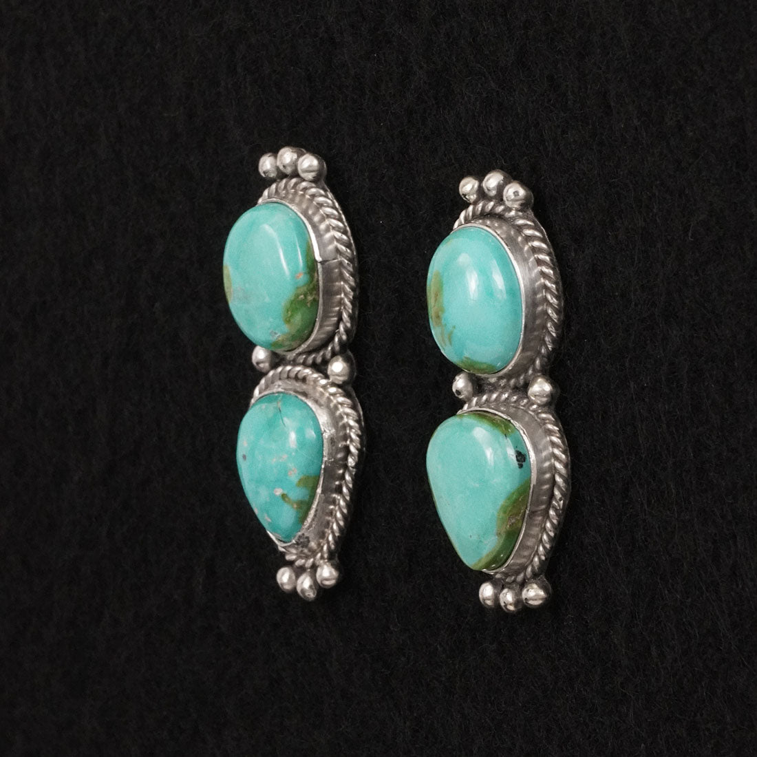 Rena Begay Turquoise & Sterling Silver Earrings