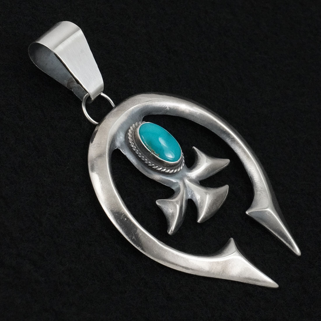 Eugene Gruber Turquoise & Sterling Silver Pendant