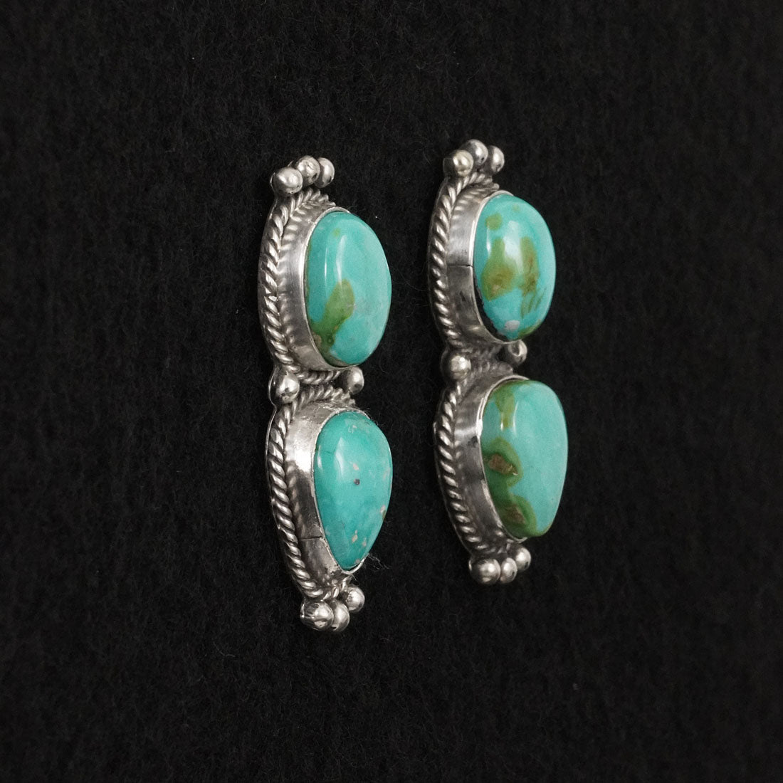 Rena Begay Turquoise & Sterling Silver Earrings