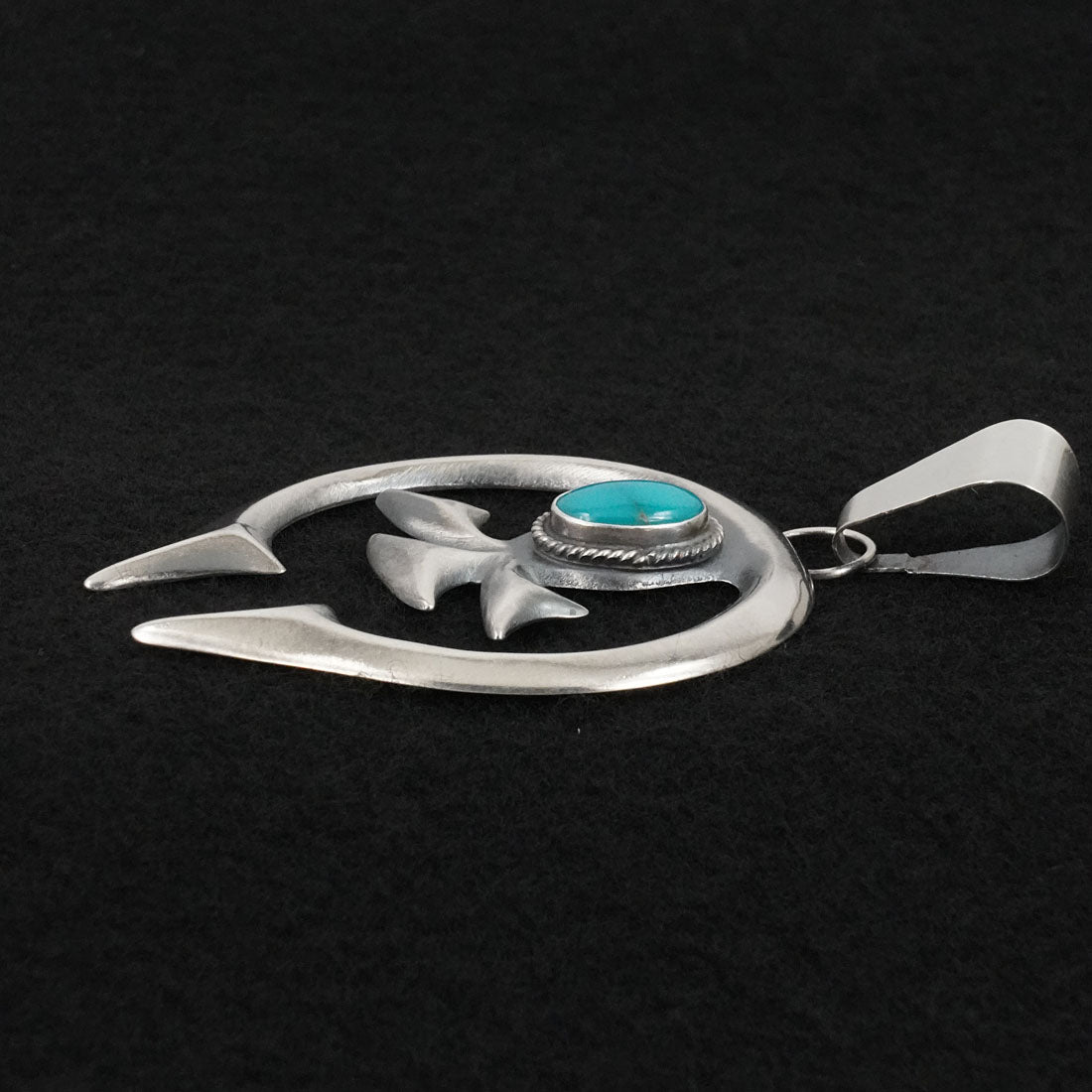 Eugene Gruber Turquoise & Sterling Silver Pendant