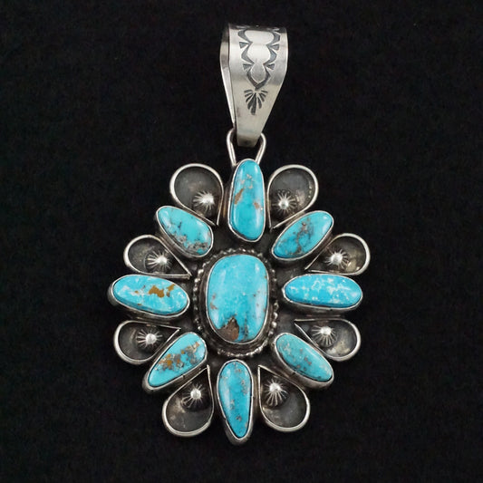 Travis Jim Turquoise & Sterling Silver Pendant