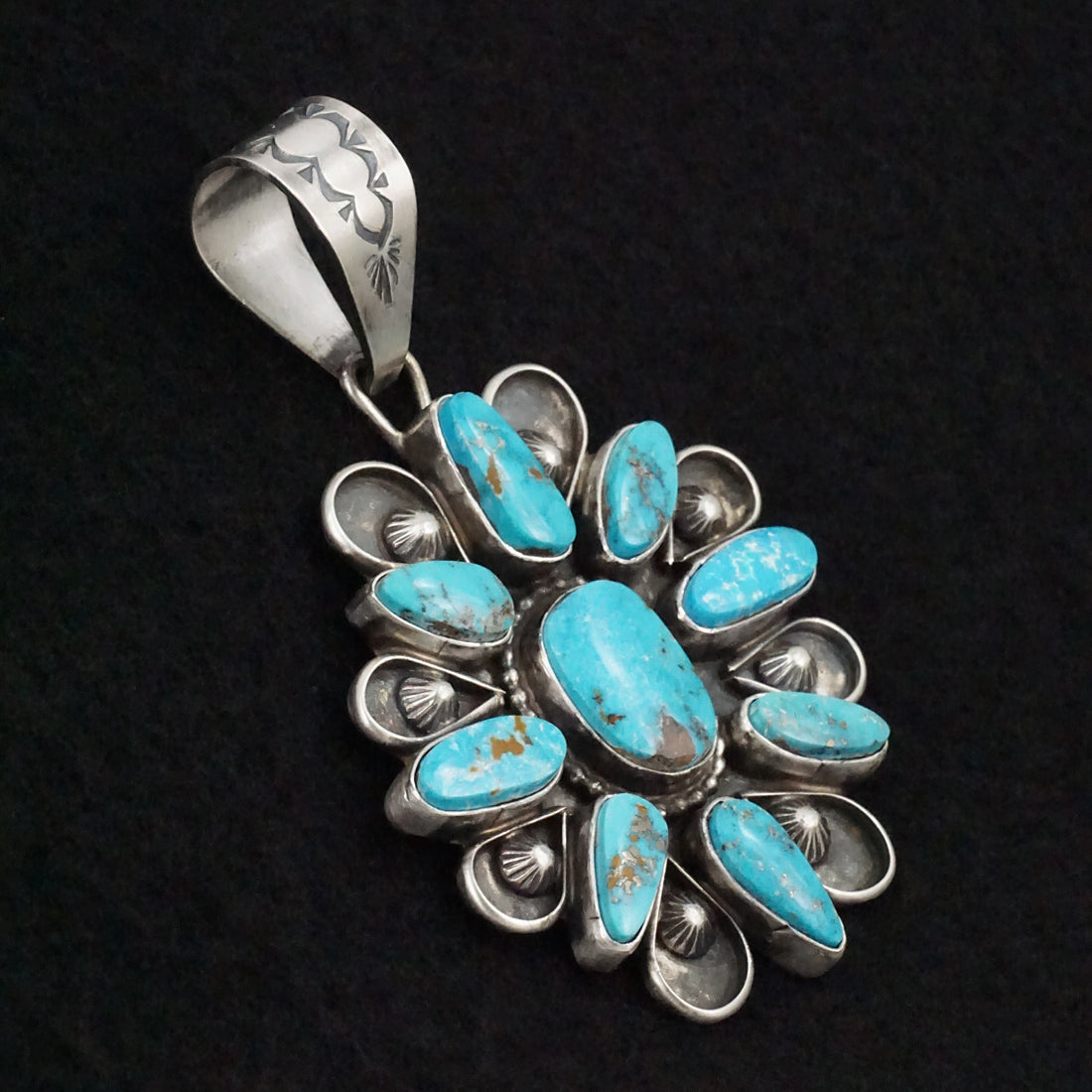 Travis Jim Turquoise & Sterling Silver Pendant