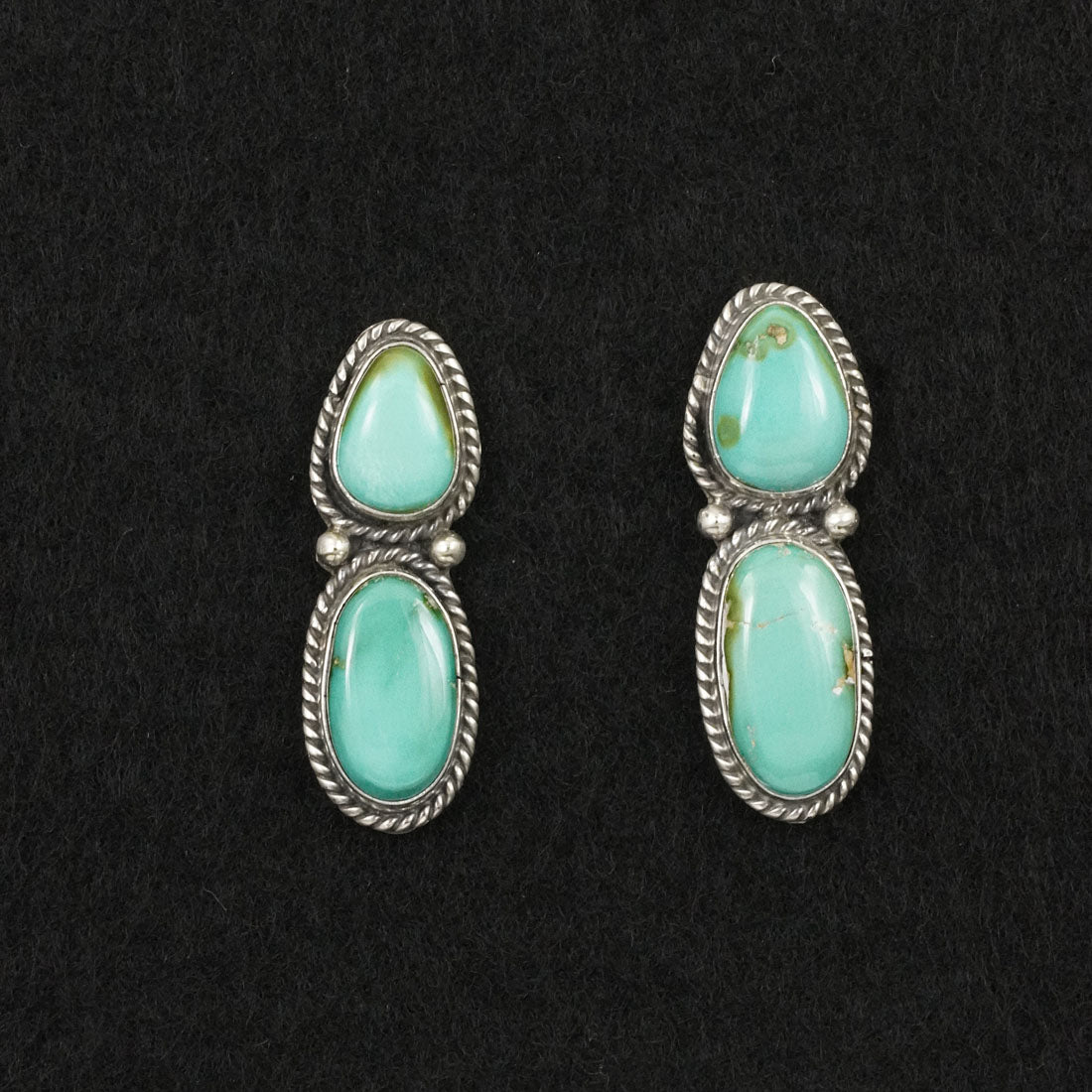 Rena Begay Turquoise & Sterling Silver Earrings