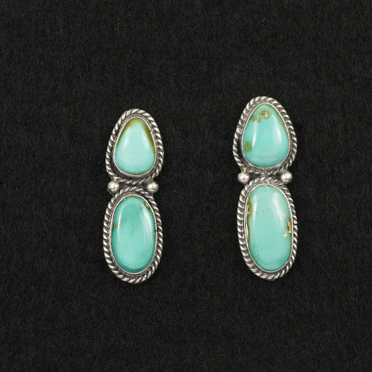 Rena Begay Turquoise & Sterling Silver Earrings