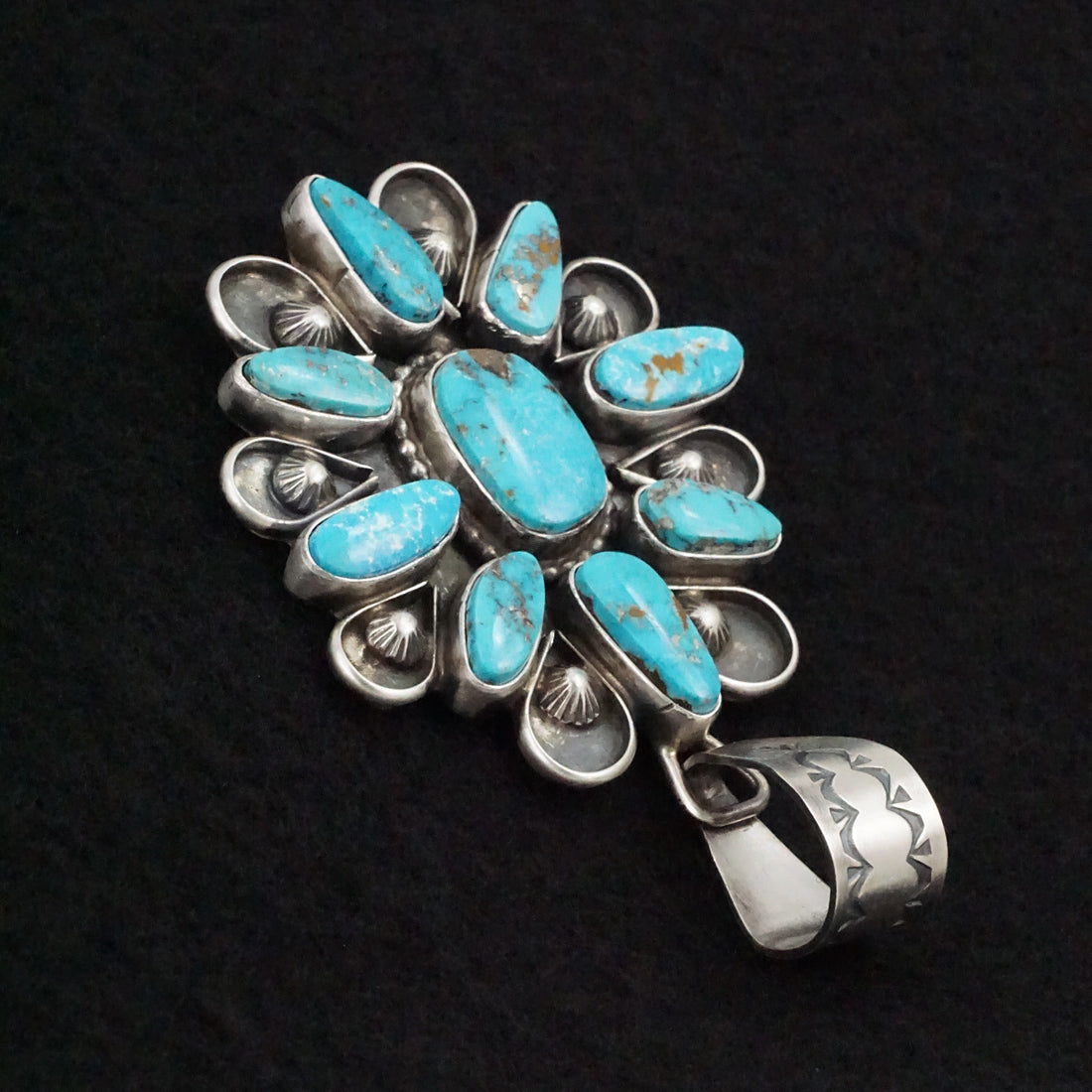 Travis Jim Turquoise & Sterling Silver Pendant