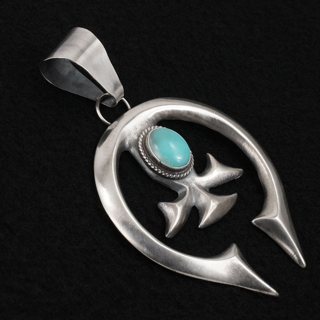 Eugene Gruber Turquoise & Sterling Silver Pendant