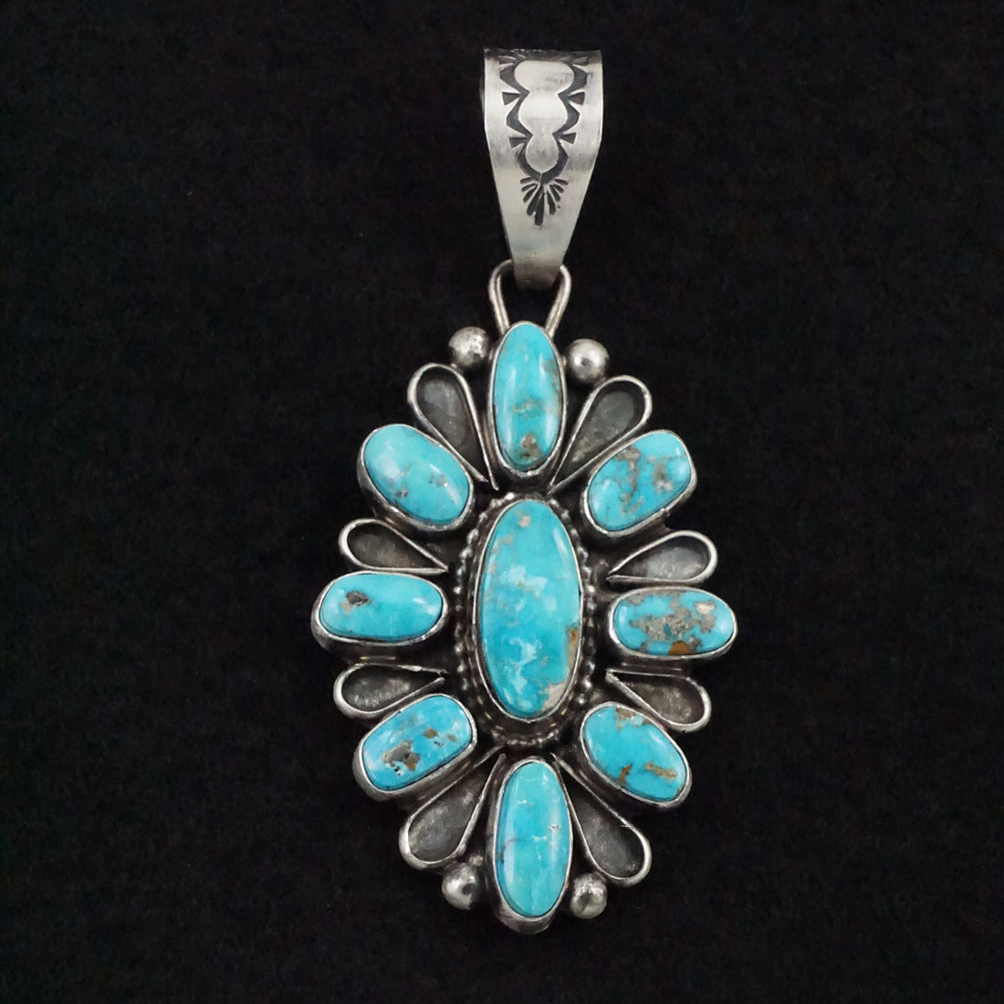 Travis Jim Turquoise & Sterling Silver Pendant