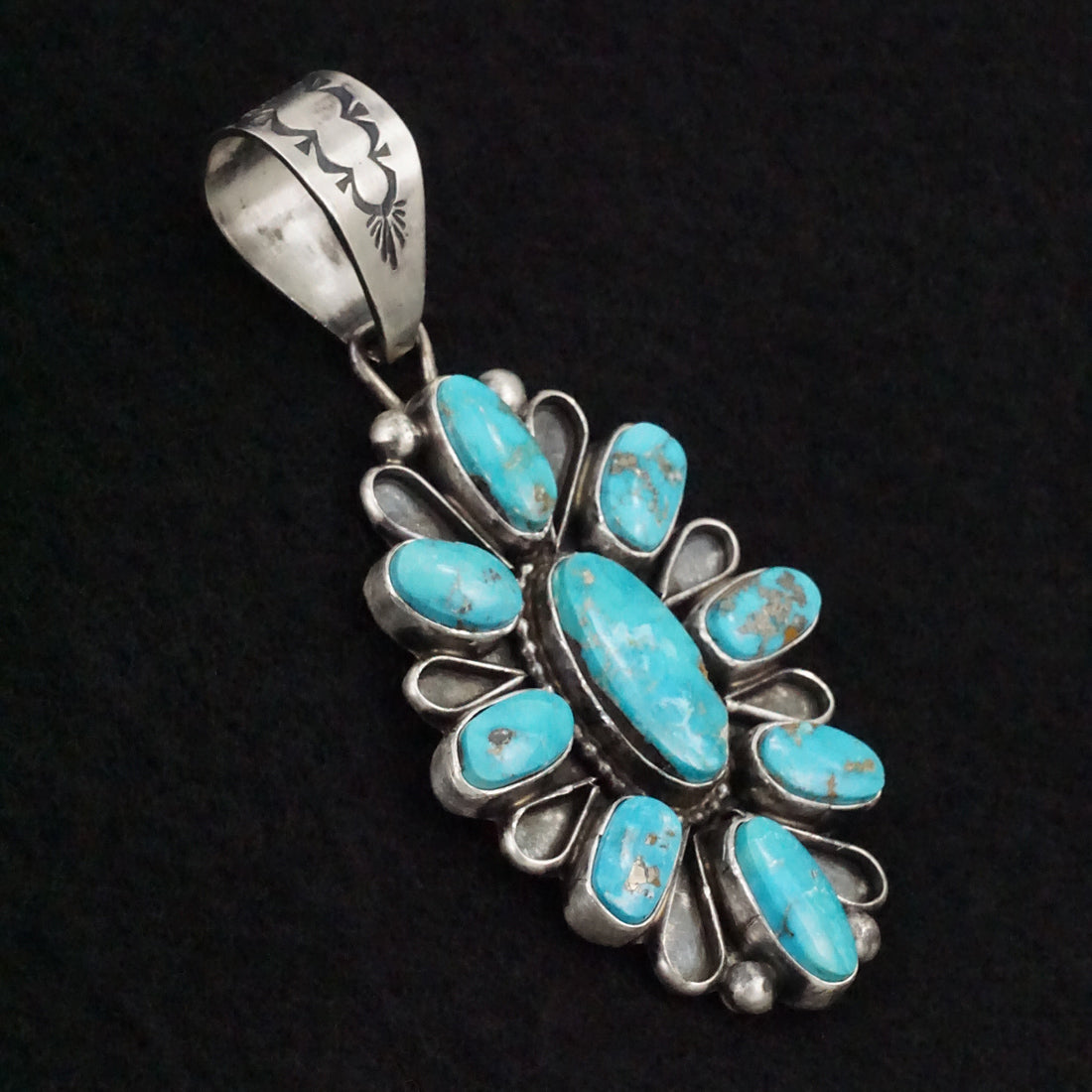 Travis Jim Turquoise & Sterling Silver Pendant