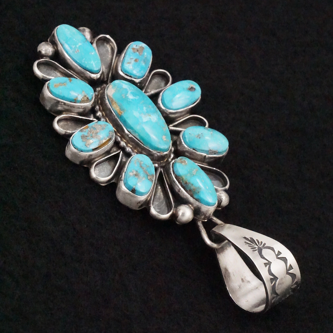 Travis Jim Turquoise & Sterling Silver Pendant