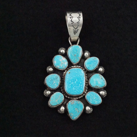 Travis Jim Turquoise & Sterling Silver Pendant