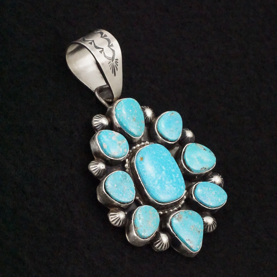 Travis Jim Turquoise & Sterling Silver Pendant