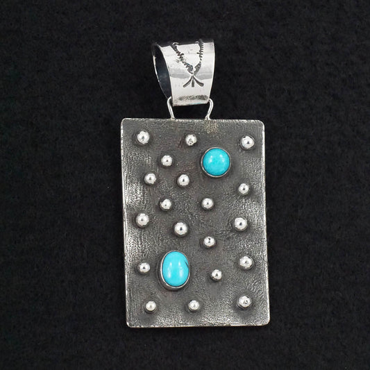 Ernest Rangel Turquoise & Sterling Silver Pendant