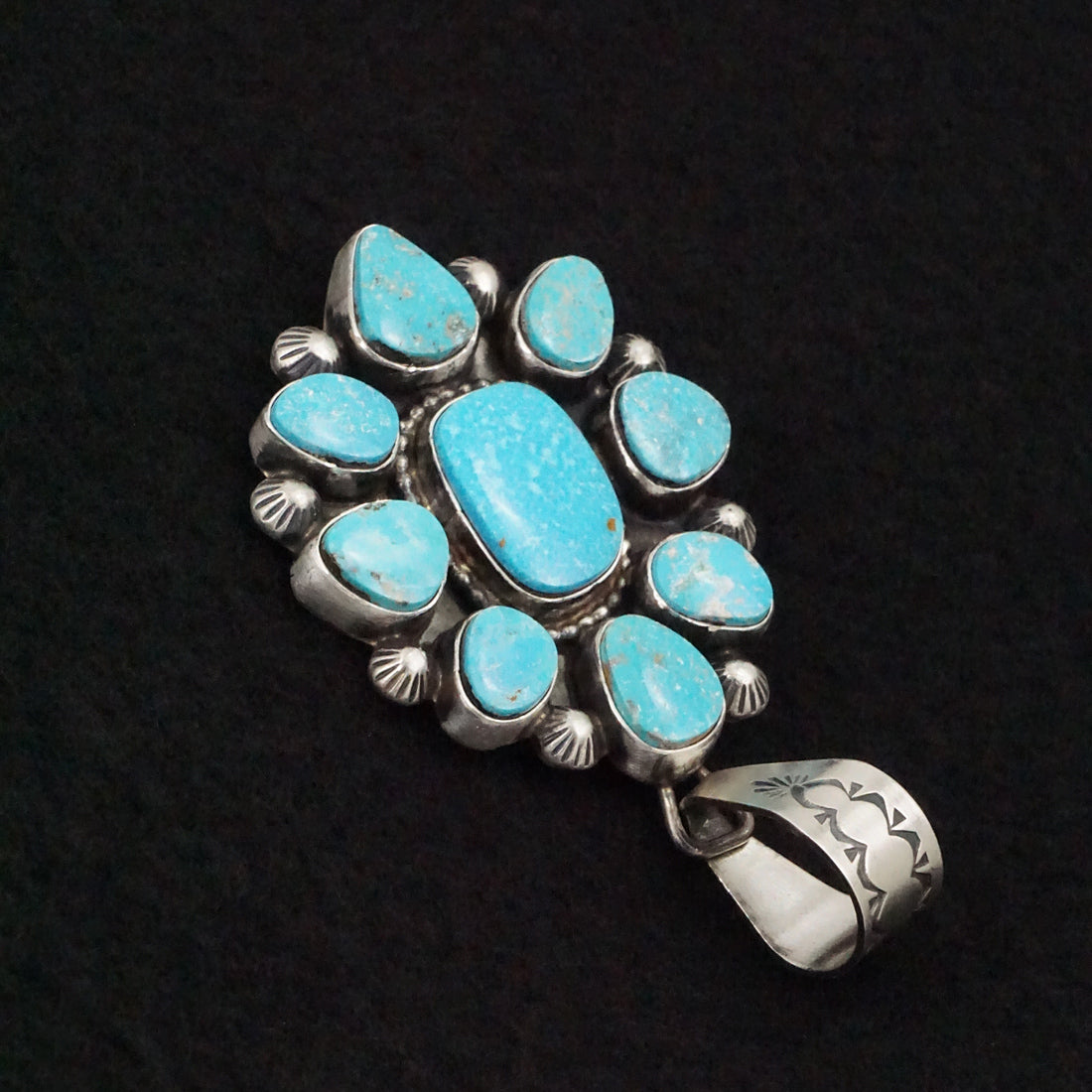 Travis Jim Turquoise & Sterling Silver Pendant