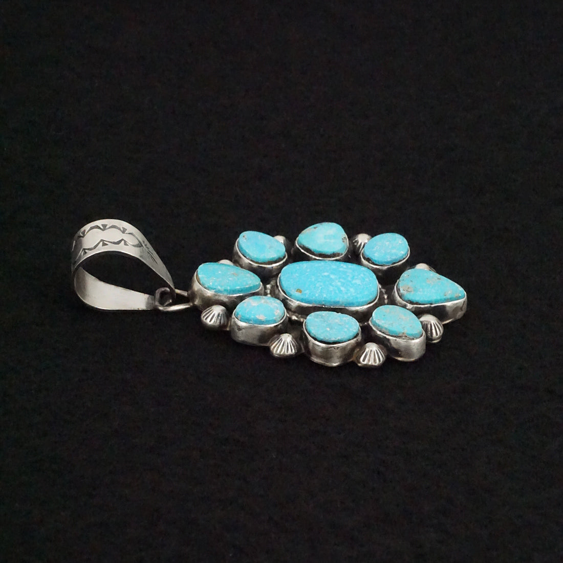 Travis Jim Turquoise & Sterling Silver Pendant