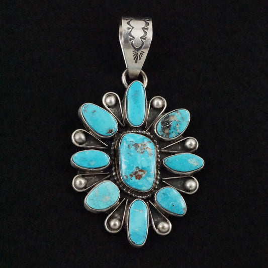 Travis Jim Turquoise & Sterling Silver Pendant