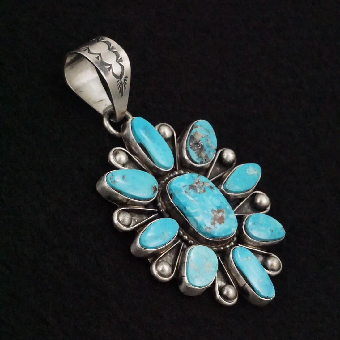 Travis Jim Turquoise & Sterling Silver Pendant