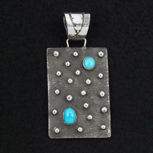 Ernest Rangel Turquoise & Sterling Silver Pendant