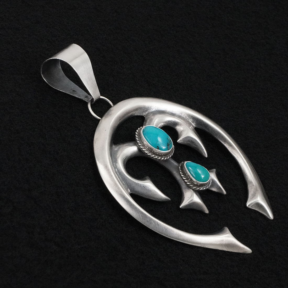 Eugene Gruber Turquoise & Sterling Silver Pendant