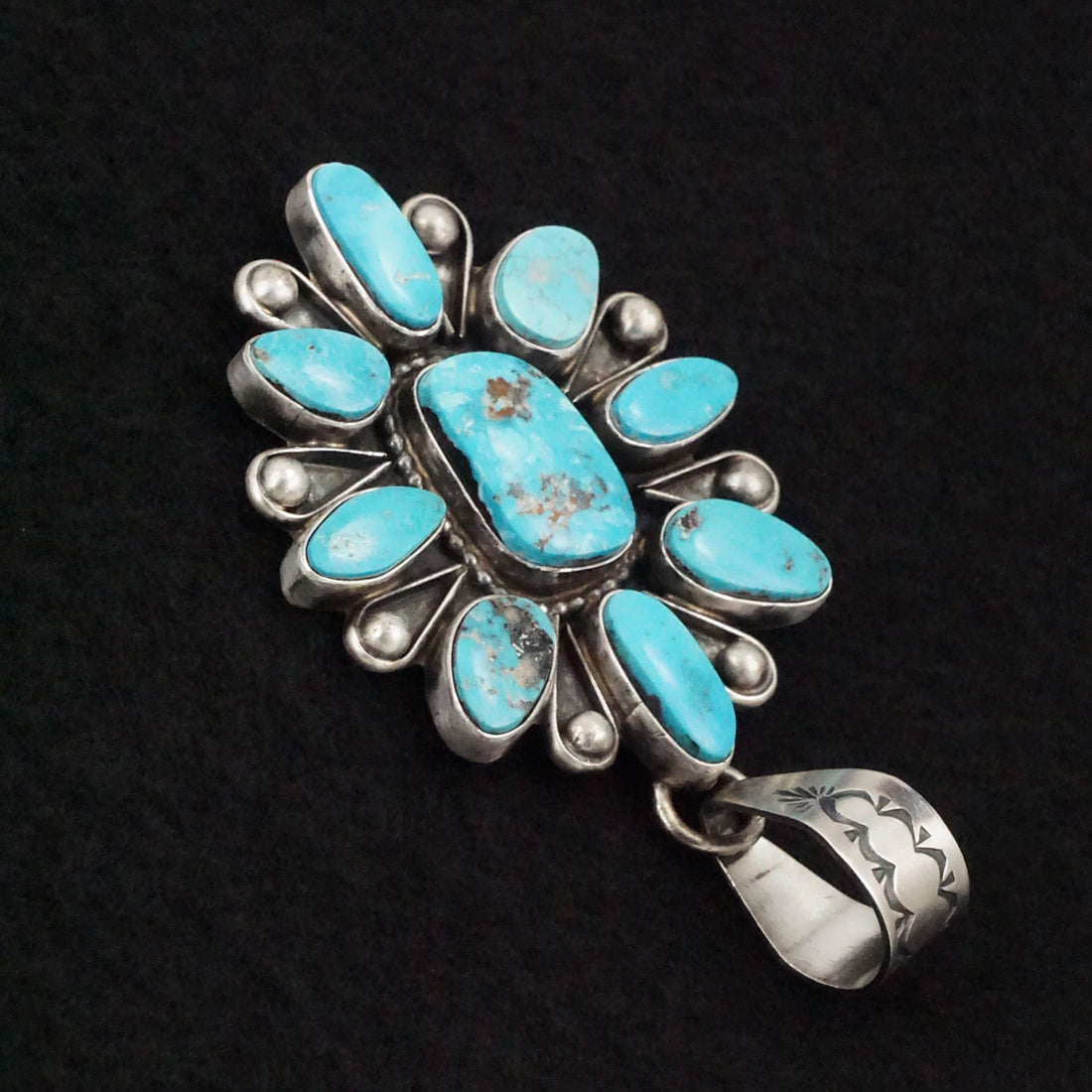 Travis Jim Turquoise & Sterling Silver Pendant