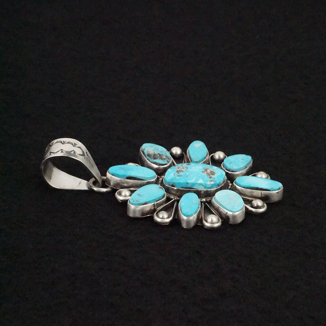 Travis Jim Turquoise & Sterling Silver Pendant