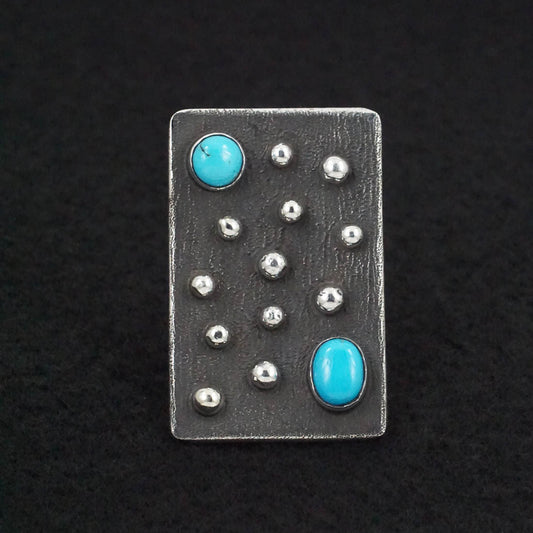 Ernest Rangel Turquoise & Sterling Silver Ring Sz. 7