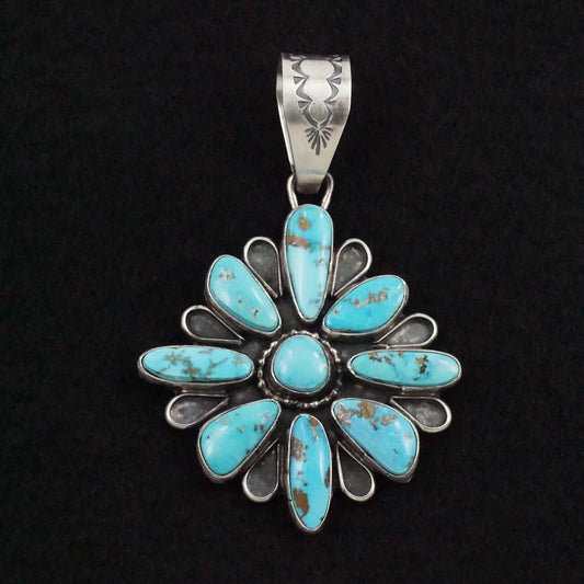 Travis Jim Turquoise & Sterling Silver Pendant