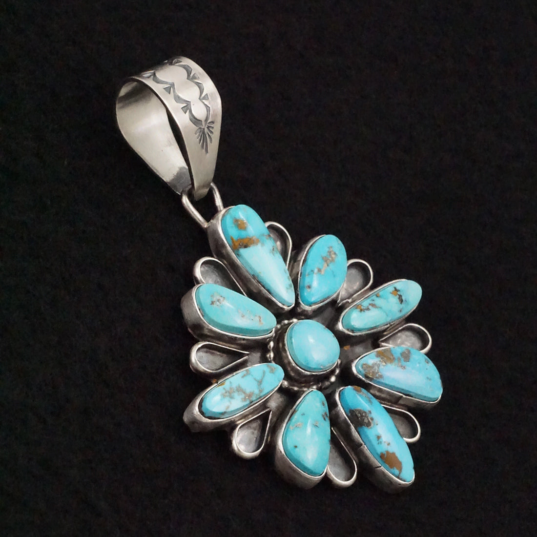 Travis Jim Turquoise & Sterling Silver Pendant