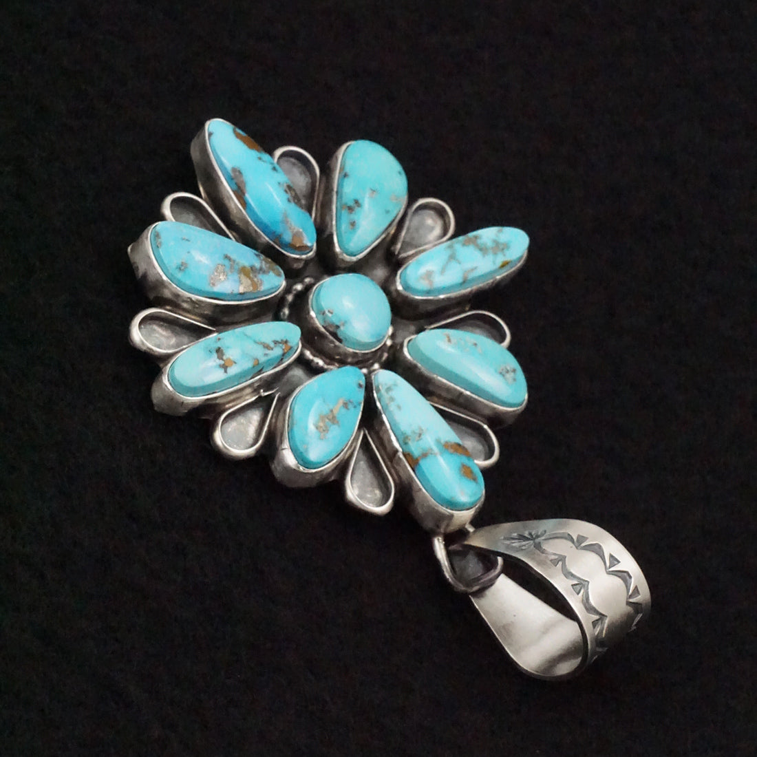 Travis Jim Turquoise & Sterling Silver Pendant