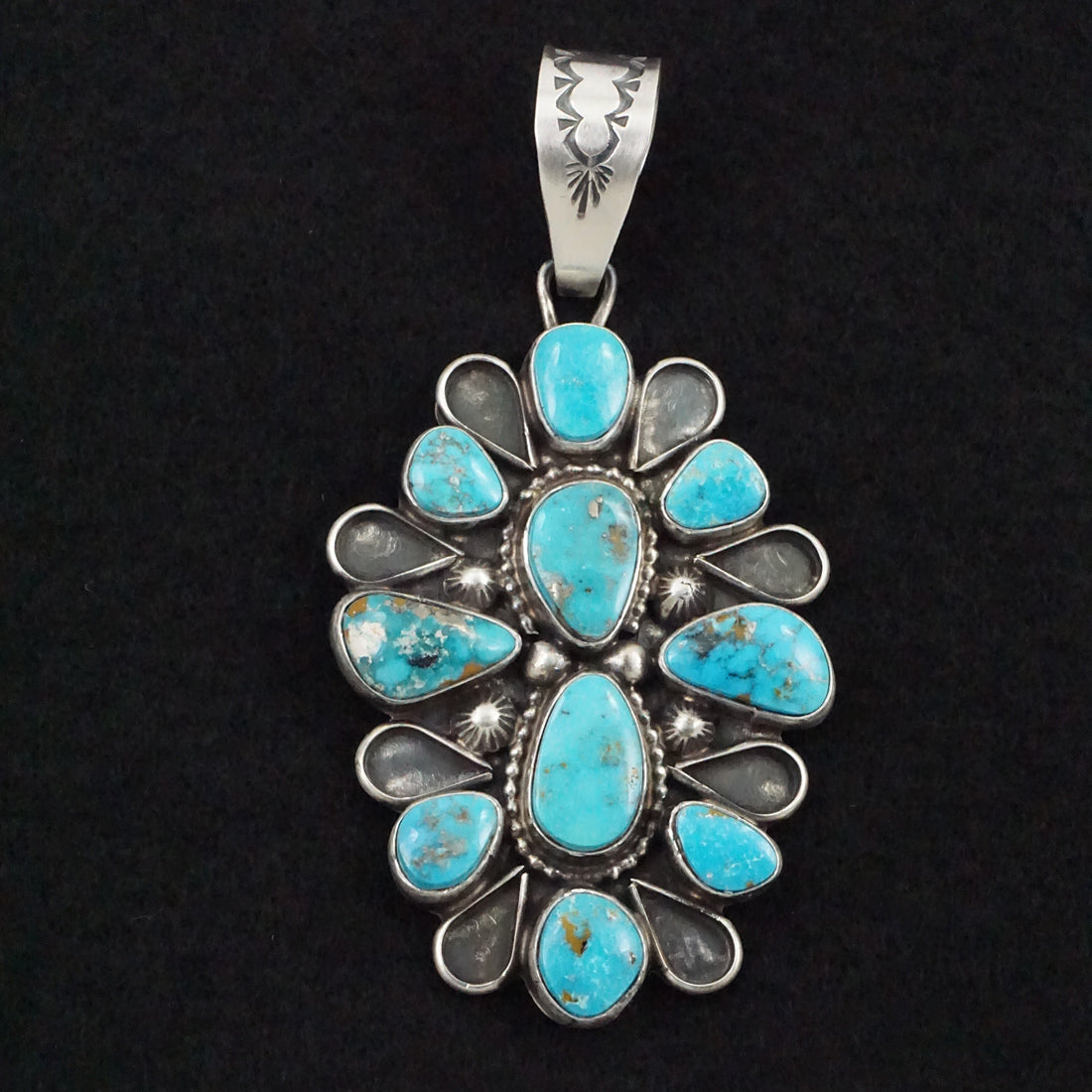 Travis Jim Turquoise & Sterling Silver Pendant