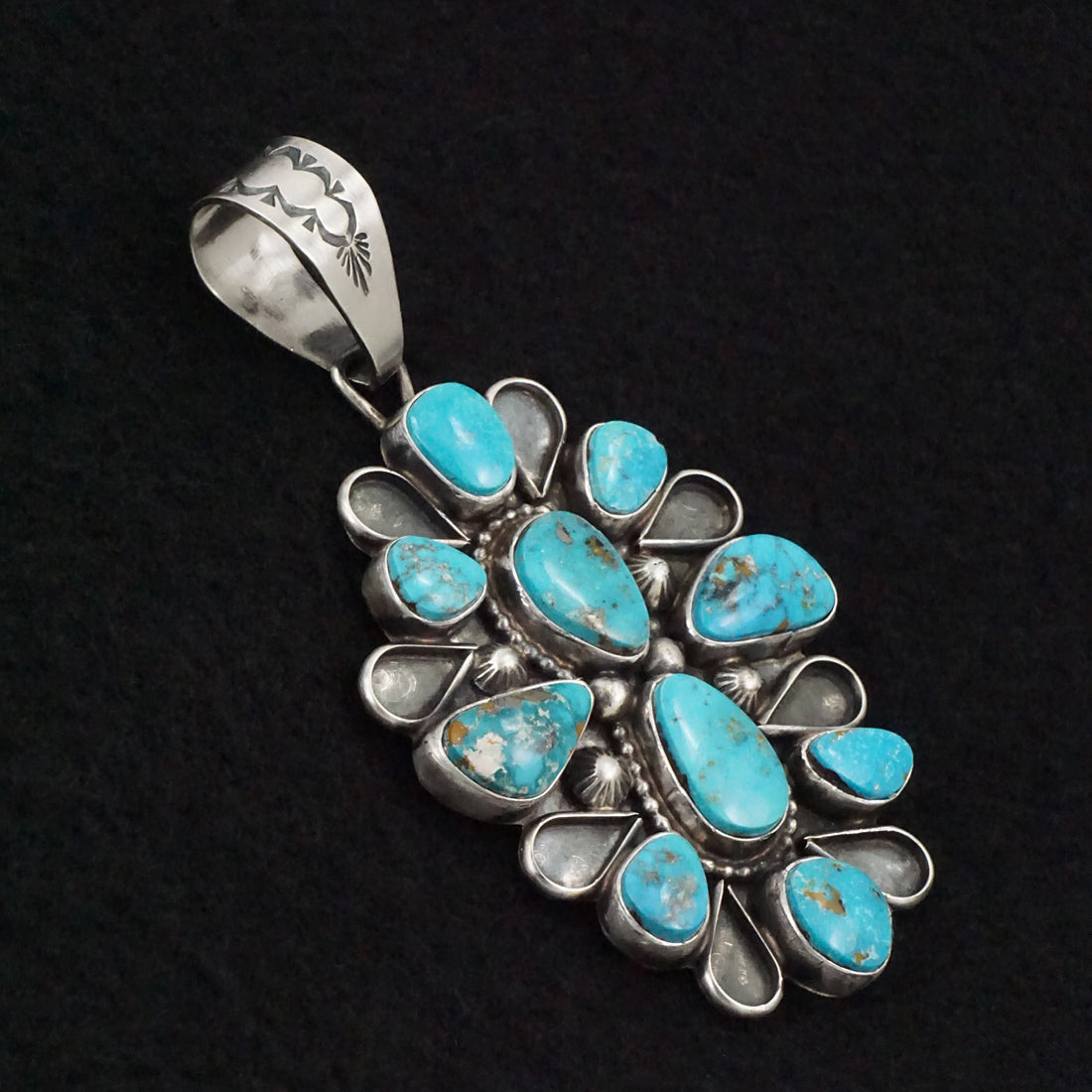 Travis Jim Turquoise & Sterling Silver Pendant