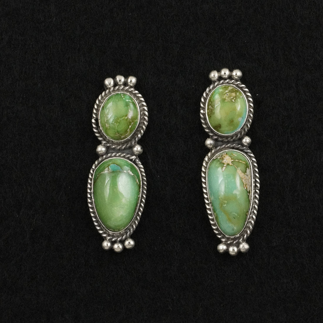 Rena Begay Turquoise & Sterling Silver Earrings