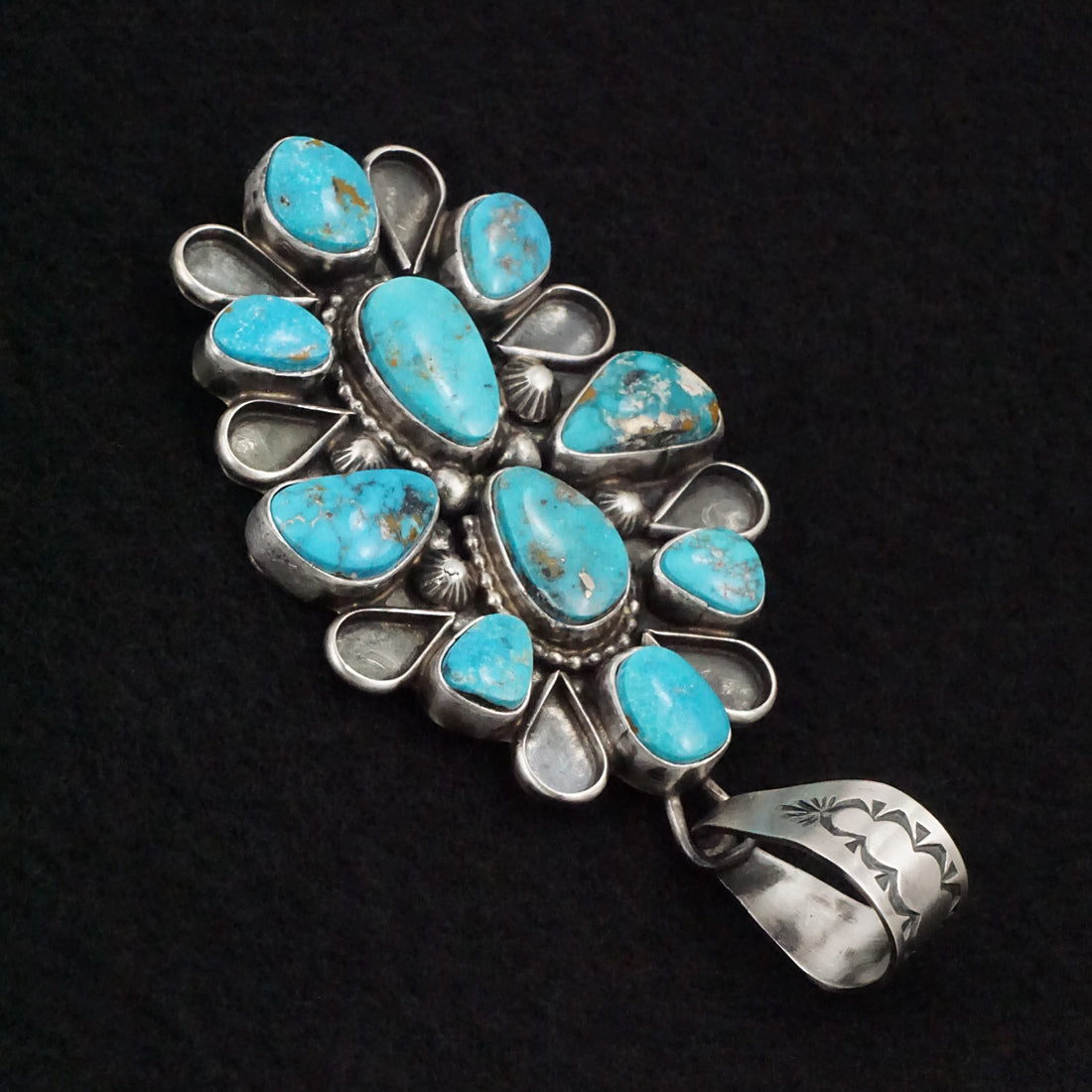 Travis Jim Turquoise & Sterling Silver Pendant