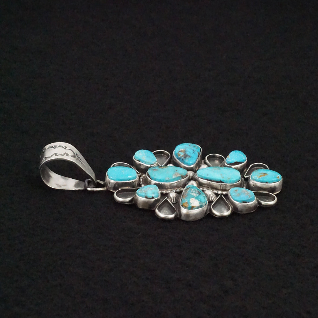 Travis Jim Turquoise & Sterling Silver Pendant