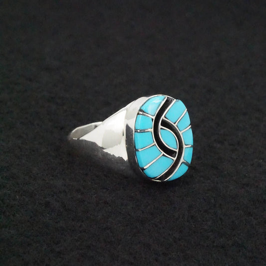 Amy Wesley Turquoise & Sterling Silver Ring Size 11
