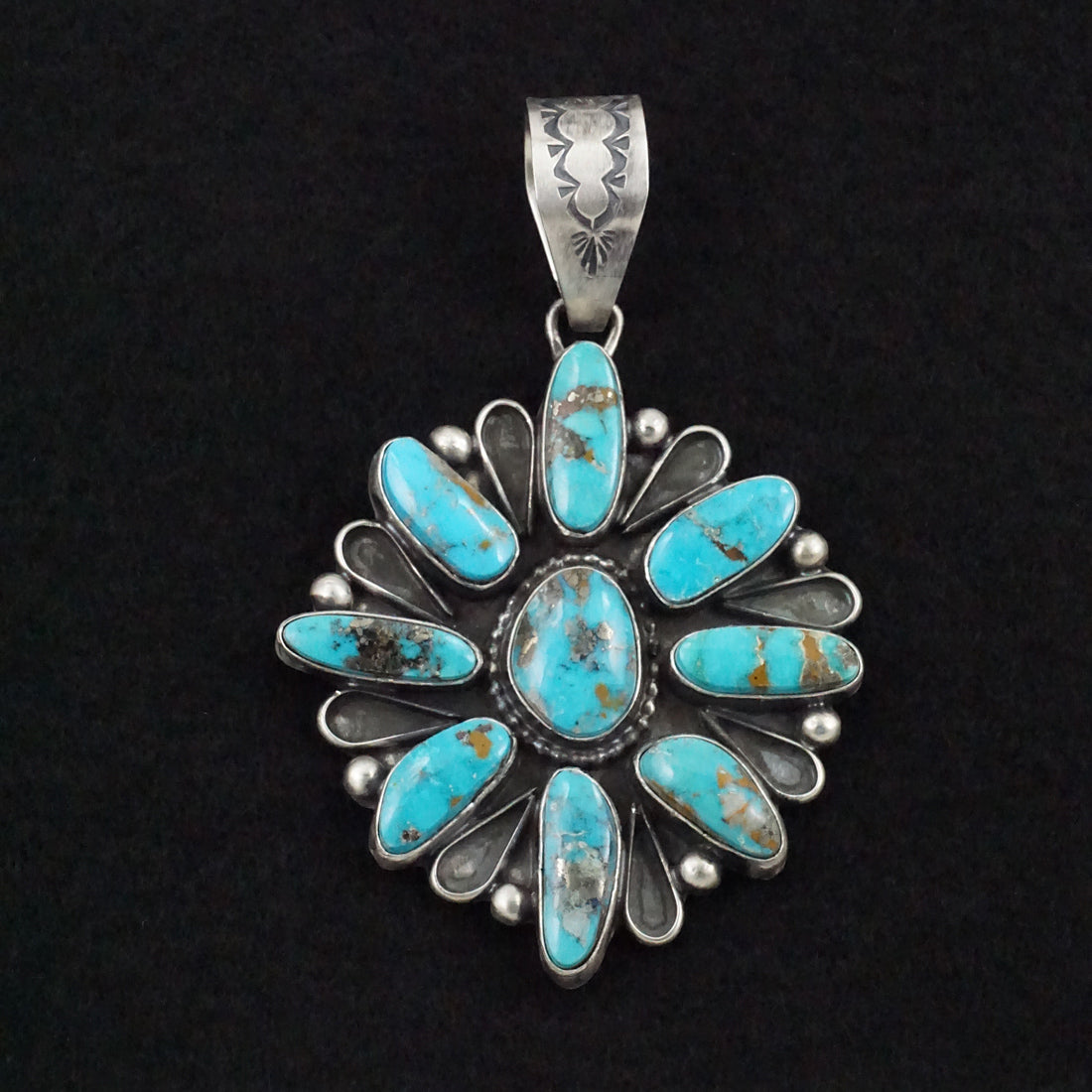 Travis Jim Turquoise & Sterling Silver Pendant