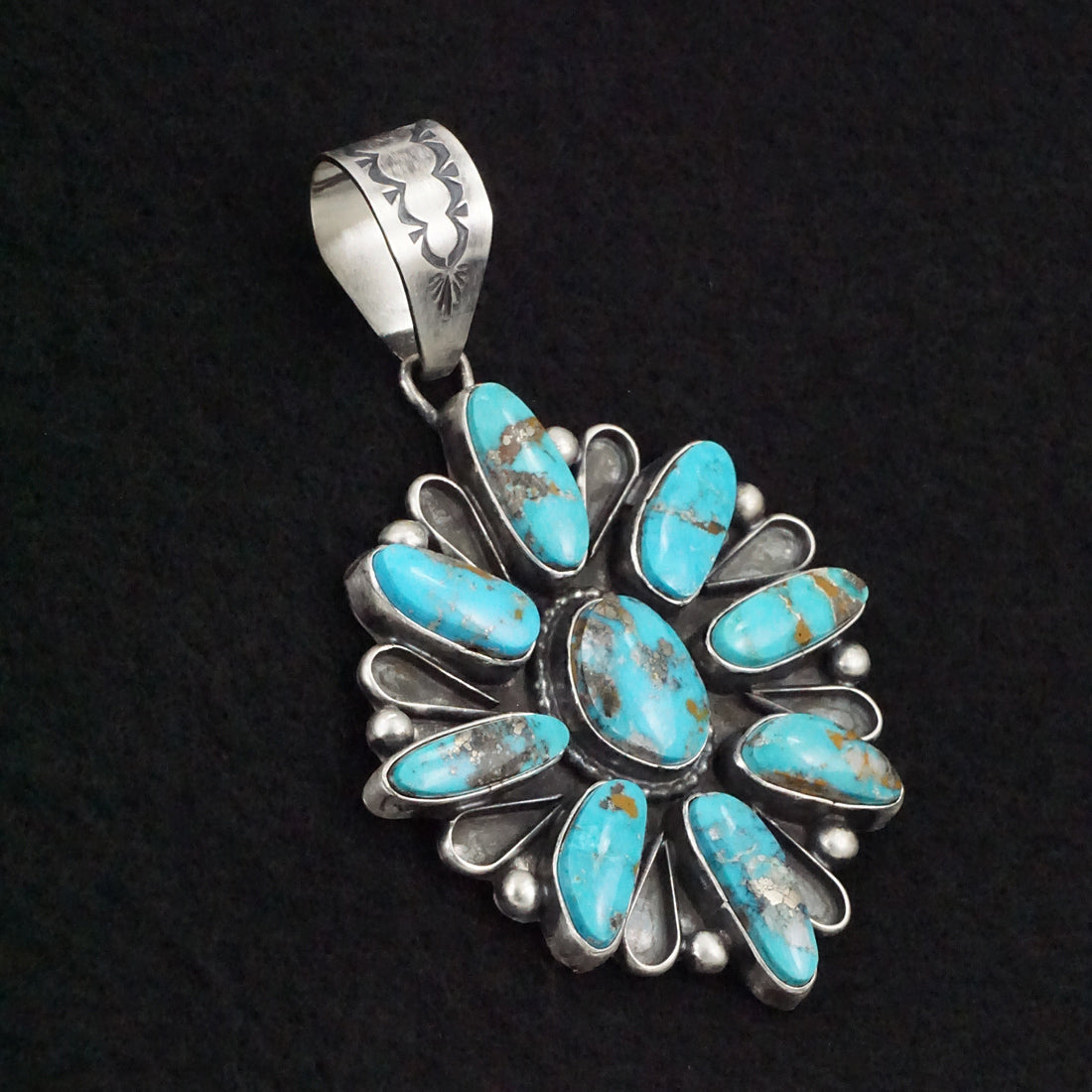 Travis Jim Turquoise & Sterling Silver Pendant