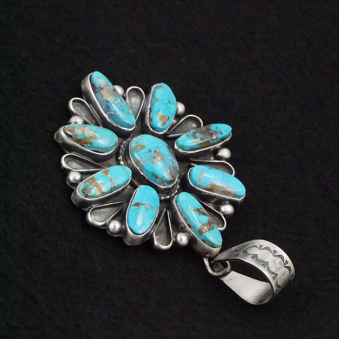 Travis Jim Turquoise & Sterling Silver Pendant