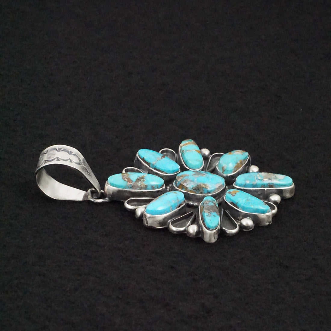 Travis Jim Turquoise & Sterling Silver Pendant