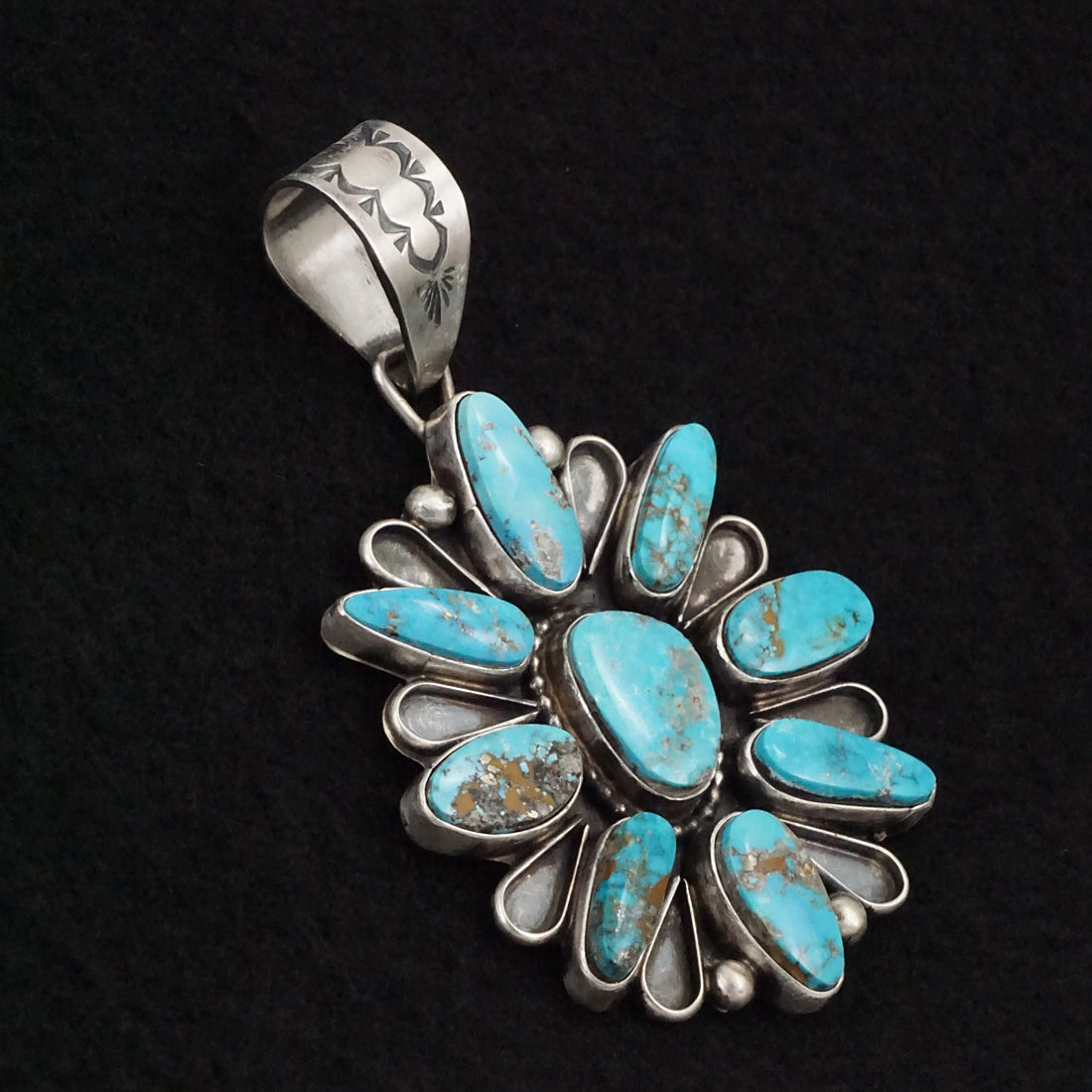 Travis Jim Turquoise & Sterling Silver Pendant