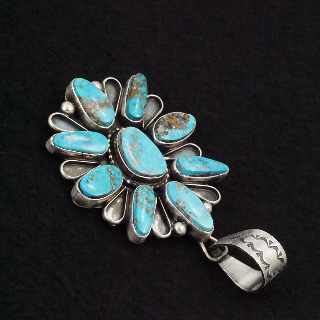 Travis Jim Turquoise & Sterling Silver Pendant