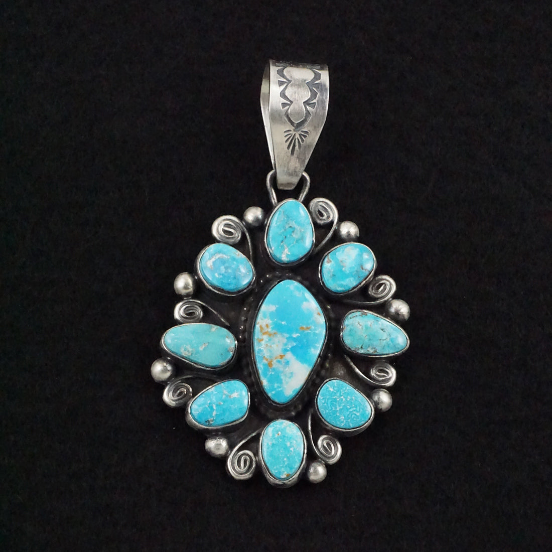 Travis Jim Turquoise & Sterling Silver Pendant