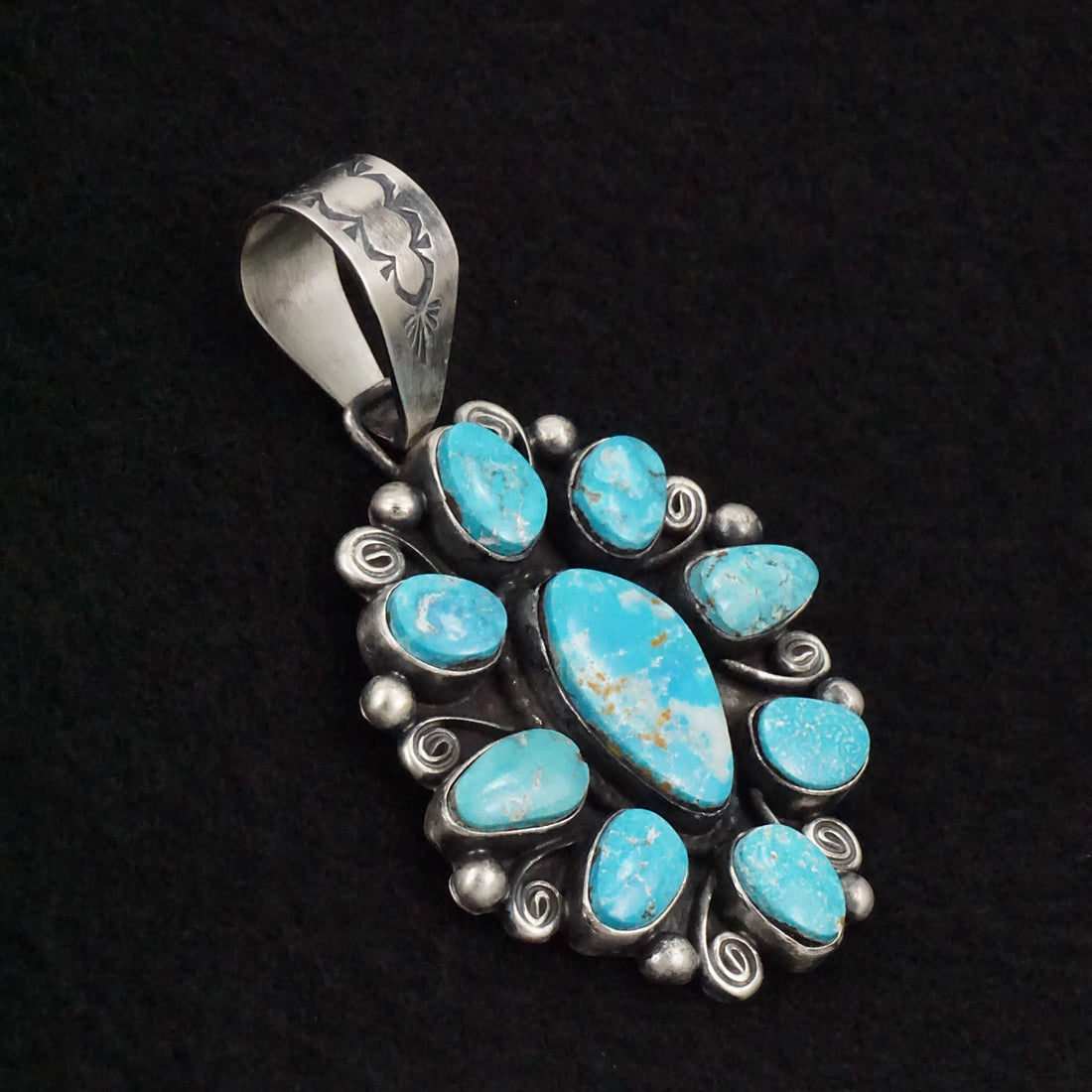 Travis Jim Turquoise & Sterling Silver Pendant