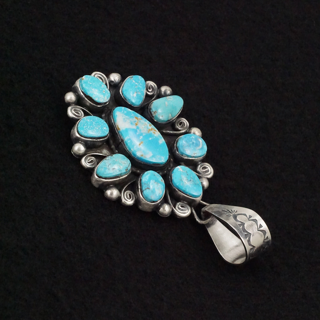 Travis Jim Turquoise & Sterling Silver Pendant