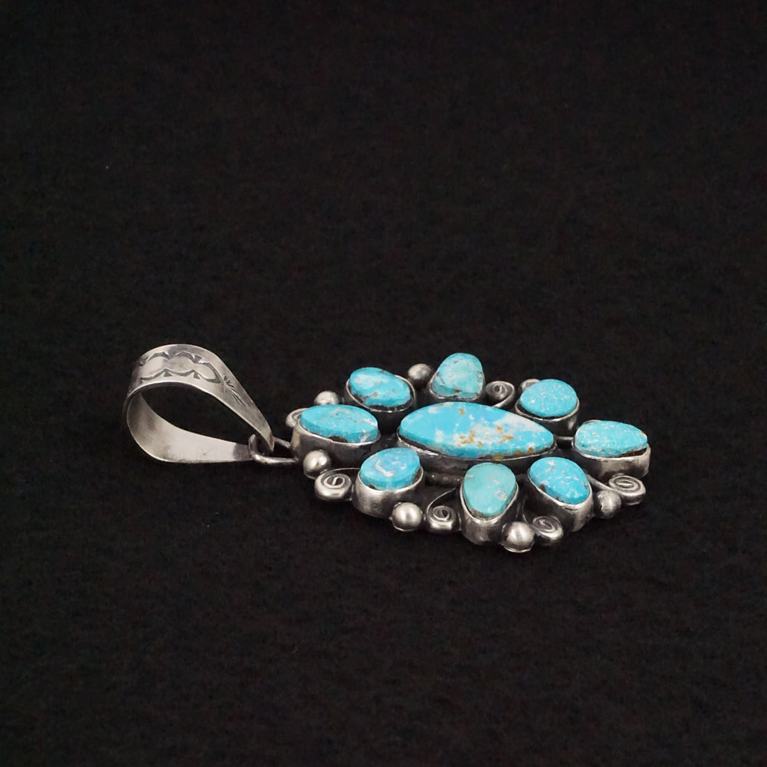 Travis Jim Turquoise & Sterling Silver Pendant