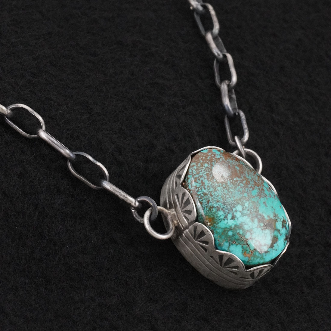 Paul Livingston Turquoise & Sterling Silver Necklace