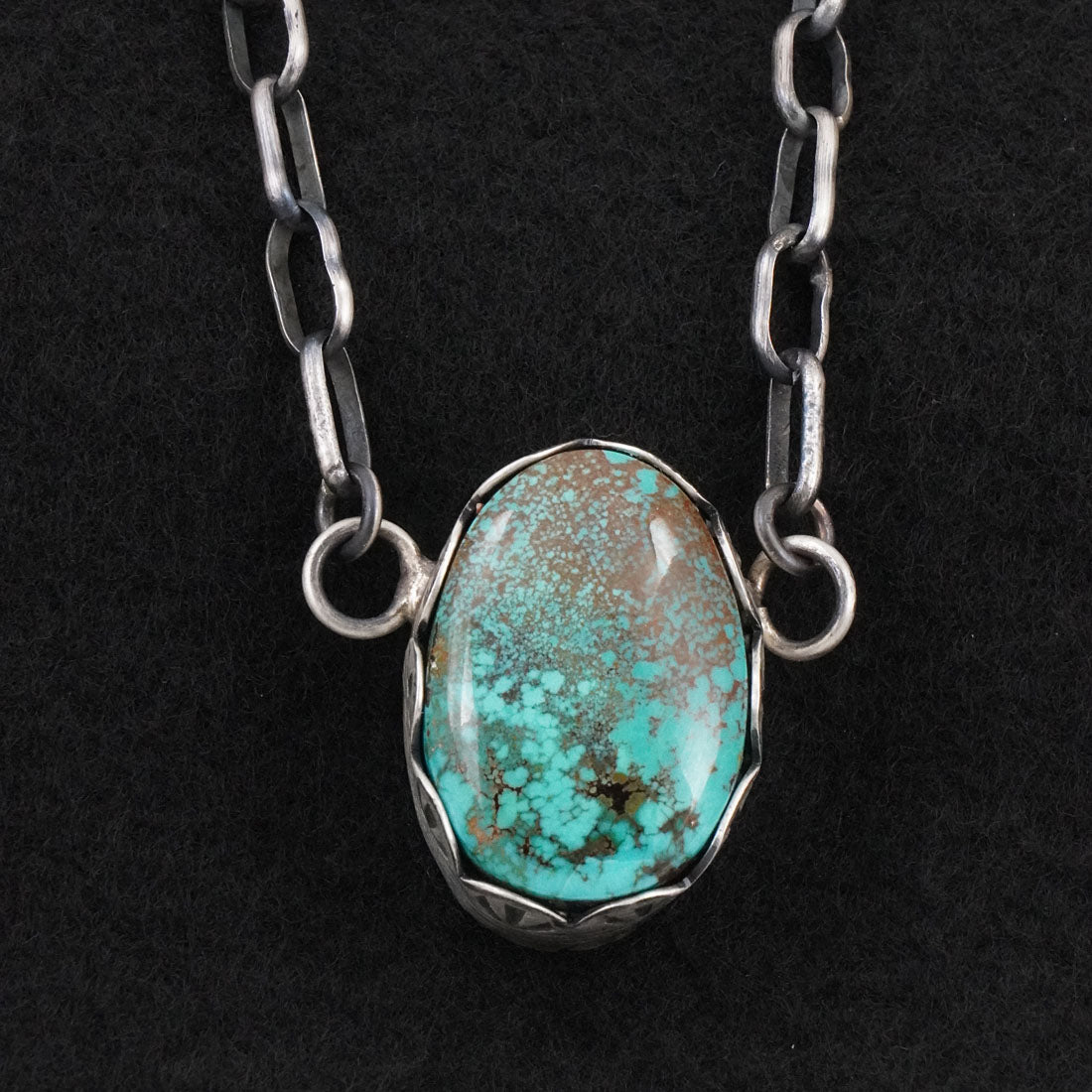 Paul Livingston Turquoise & Sterling Silver Necklace