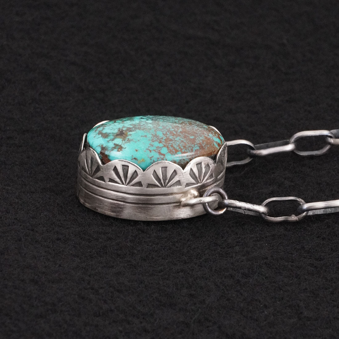 Paul Livingston Turquoise & Sterling Silver Necklace