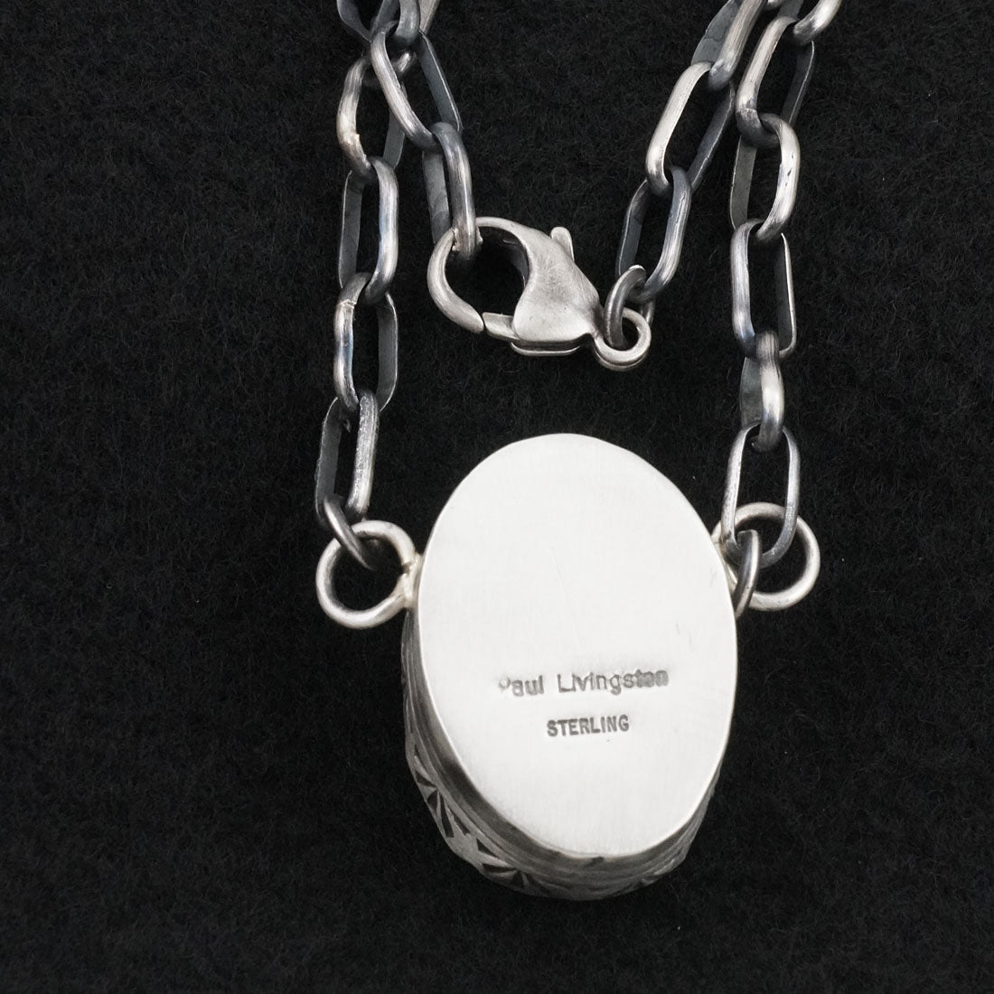 Paul Livingston Turquoise & Sterling Silver Necklace