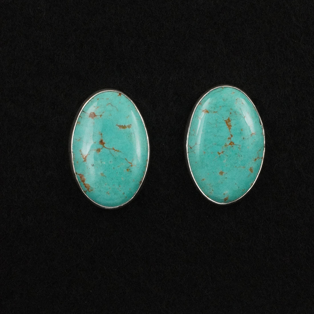 Eugene Gruber Turquoise & Sterling Silver Earrings